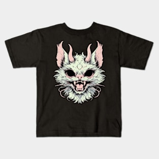 Horror demon cat Kids T-Shirt